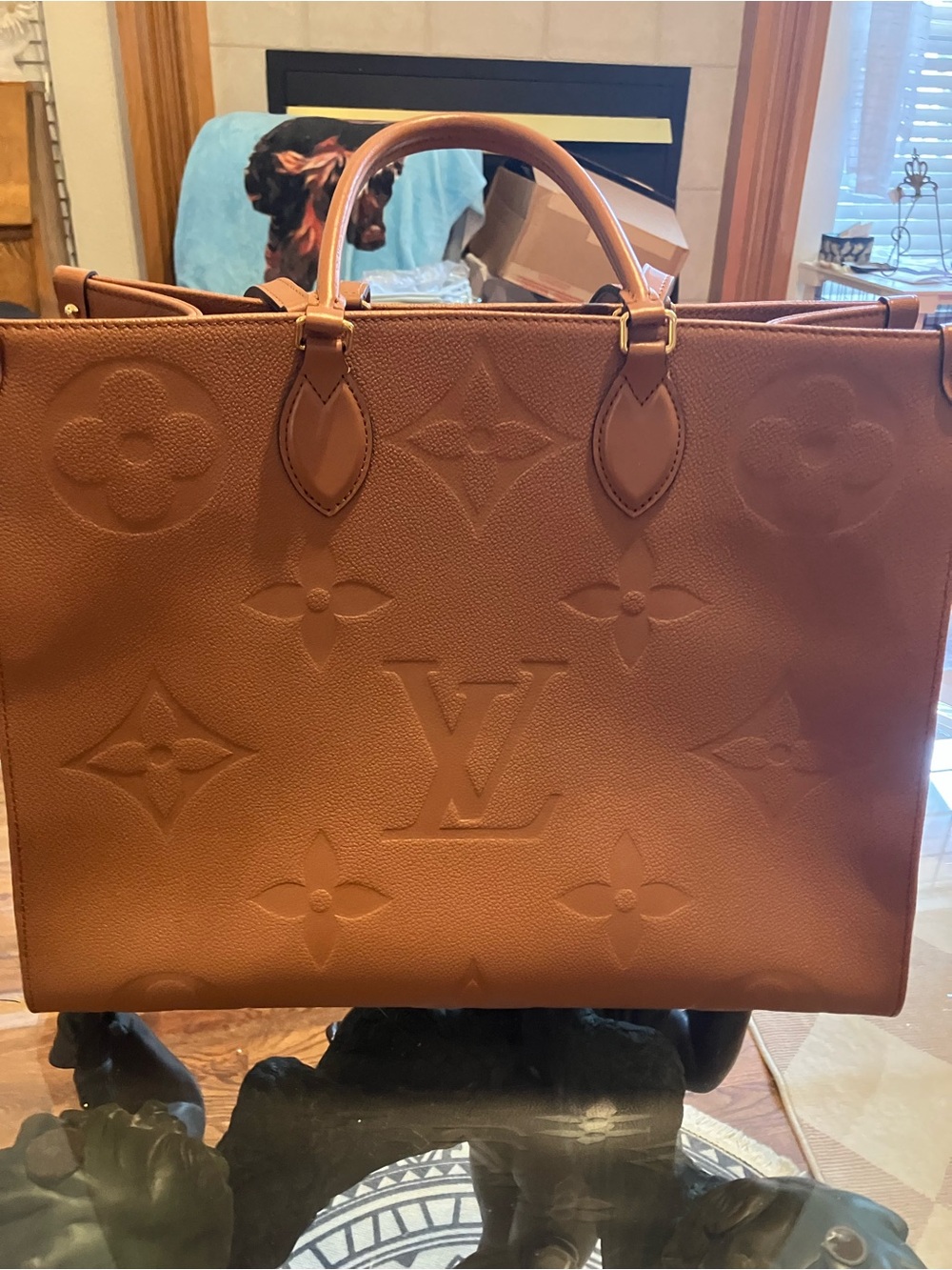 LOUIS VUITTON ON-THE-GO GM Empriente BROWN